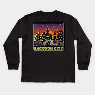 Raccoon City Kids Long Sleeve T-Shirt